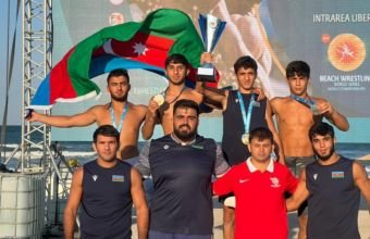 Dünya Güləş Birliyi Azərbaycanda çimərlik güləşinin inkişafını yüksək qiymətləndirib