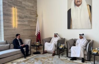 Hikmət Hacıyev Qətər Əmirinin milli təhlükəsizlik üzrə müşaviri ilə görüşüb