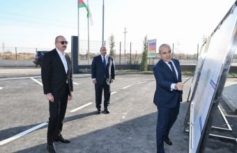 İlham Əliyev Ağdamda metal elektrik dirəklərinin istehsalı müəssisəsinin açılışında iştirak edib -
