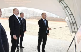 İlham Əliyev Xankəndidə Qarabağ Universitetinin Mühəndislik fakültəsinin binasının təməlini qoyub -