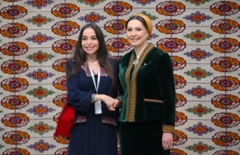 Leyla Əliyeva Türkmənistanda beynəlxalq konfransda iştirak edib