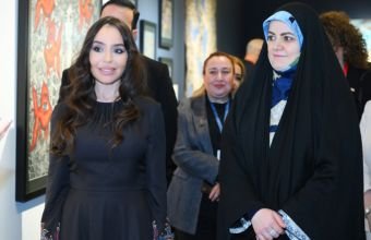 Leyla Əliyeva Zəhra Pezeşkianla görüşüb