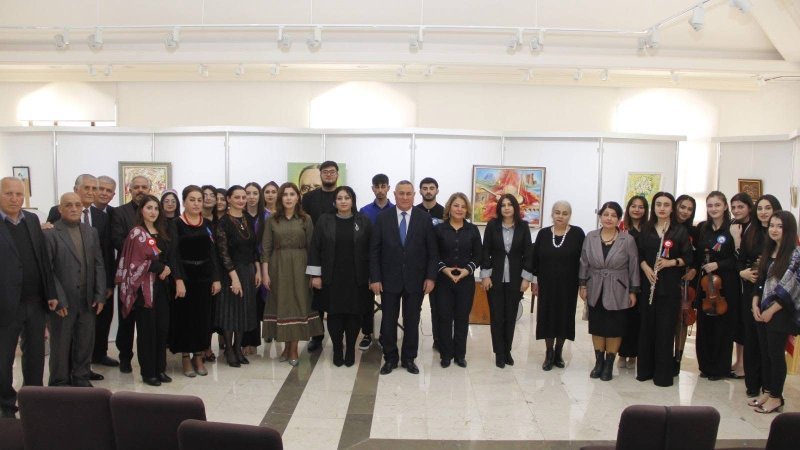 Naxçıvan MR Rəssamlar Birliyində Üzeyir Hacıbəylinin 140 illik yubileyi qeyd olunub -