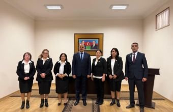 Naxçıvan Muxtar Respublikası Dövlət Arxiv İdarəsinin təltif olunan əməkdaşlarına nişanlar təqdim olunub -