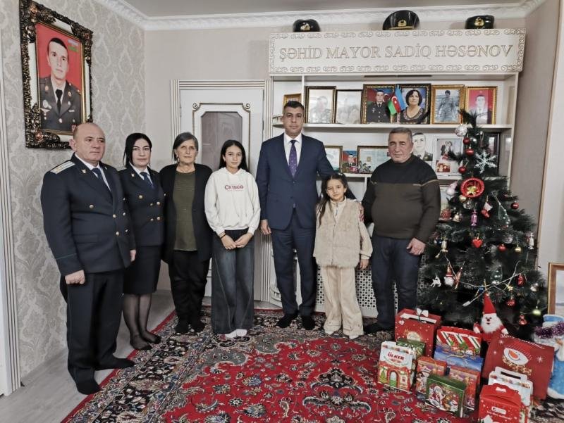 Naxçıvan Muxtar Respublikası Prokurorluğunun əməkdaşları şəhid ailələrini ziyarət ediblər