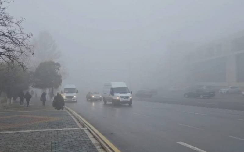 Naxçıvanda havanın dumanlı keçməsi müşahidə edilir