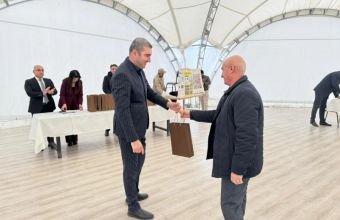 Növbəti köç karvanı Laçına çatıb, mənzillərin açarları təqdim olunub