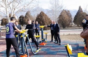 Ordubad şəhərində açıq hava idman qurğuları istifadəyə verilib -