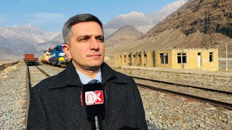 Ordubadda Ermənistanla sərhəddə dəmiryollarının tikintisinə başlanılıb