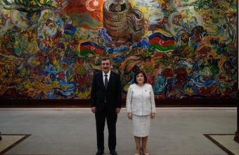 Sahibə Qafarova ilə Cevdet Yılmaz görüşüb