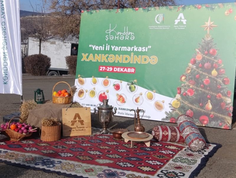 Xankəndidə “Kənddən şəhərə” Yeni il yarmarkası açılıb