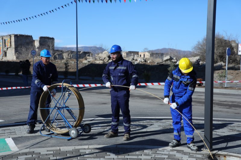Ağdam və Kəlbəcərdə telekommunikasiya xidmətləri istifadəyə verilib