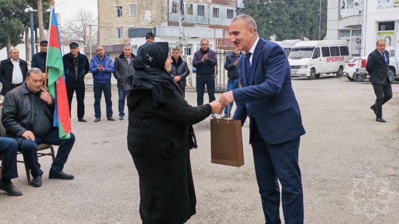 Ağdərənin 4 kəndində sakinlərə evlərinin açarları təqdim olunub -