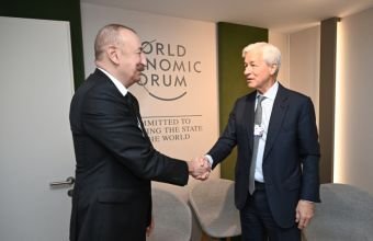 İlham Əliyev Ceymi Daymon ilə görüşüb -