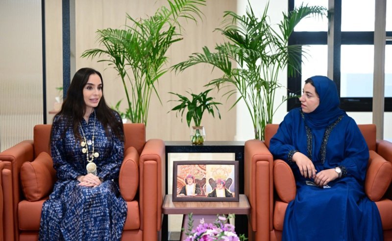 Leyla Əliyeva Maskatda Omanın Kiçik və Orta Müəssisələrin İnkişafı Qurumunun sədri ilə görüşüb