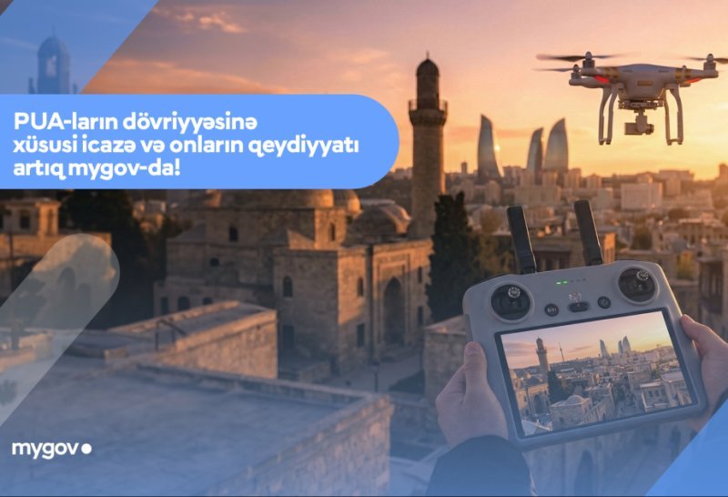 Mülki PUA-ların dövlət qeydiyyatına alınması üzrə müraciətlər "mygov" üzərindən edilə bilər