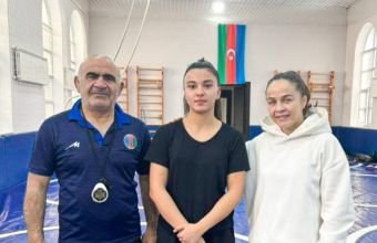 Naxçıvanlı qadın güləşçi millinin heyətində