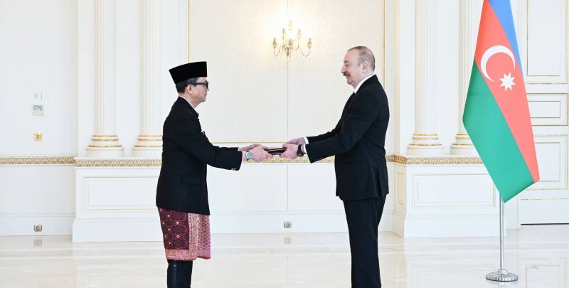 Prezident İndoneziyanın Azərbaycanda yeni təyin olunmuş səfirinin etimadnaməsini qəbul edib