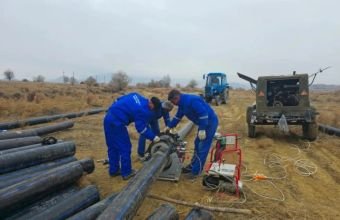 Sirab kəndində 5,5 km-lik yeni içməli su xətti çəkilir