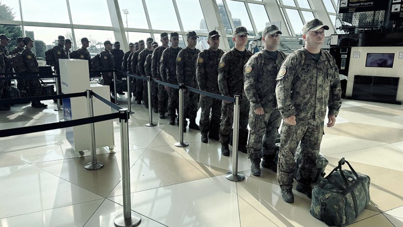 "Sülh Qalxanı - 2026" təlimində iştirak edəcək heyət BƏƏ-yə yola düşüb