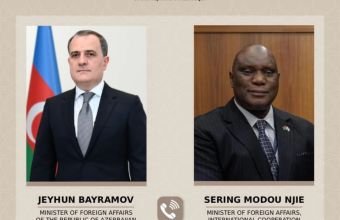 Azərbaycan və Qambiya XİN rəhbərləri telefonla danışıb