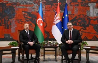 Azərbaycan və Serbiya prezidentləri mətbuata bəyanatla çıxış edirlər