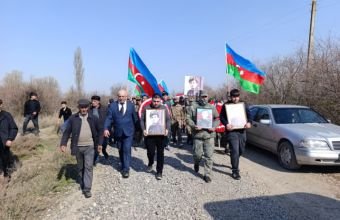 Birinci Qarabağ müharibəsinin itkin şəhidi Rəsul Ağayev Sabirabadda torpağa tapşırılıb -