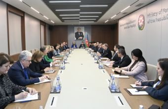 Ceyhun Bayramov ABŞ Ticarət Palatasının nümayəndə heyətini qəbul edib