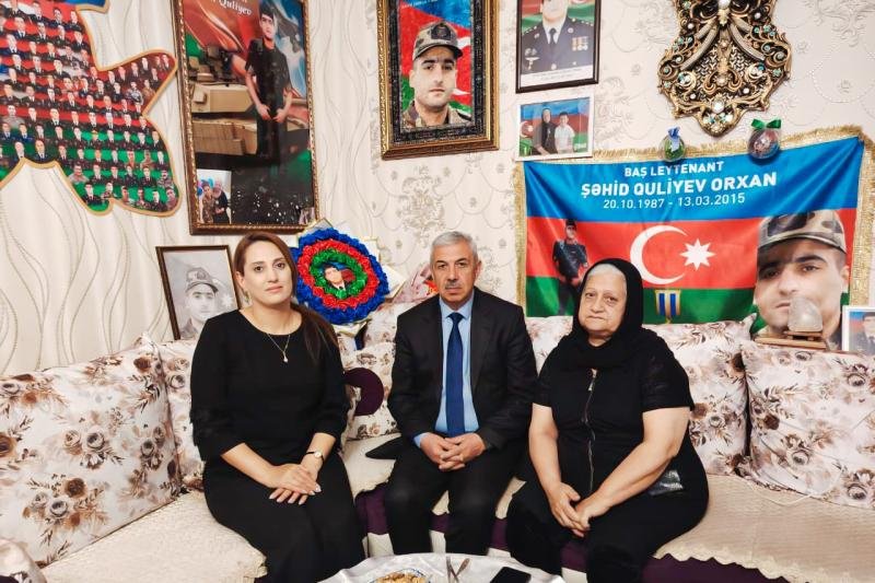 Gənclər Naxçıvan şəhərində şəhid ailələrini ziyarət edib -