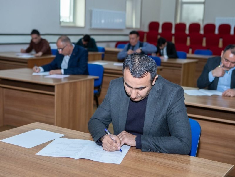 Gənclərin çağrışaqədərki hərbi hazırlığı rəhbəri vəzifələrinə işə qəbul üçün test imtahanı keçirilib -