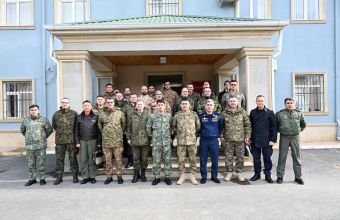 Hərbi attaşelər HHQ-nin hərbi hissəsində olublar -