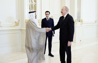 İlham Əliyev Ərəb Parlamentinin prezidentinin başçılıq etdiyi nümayəndə heyətini qəbul edib -