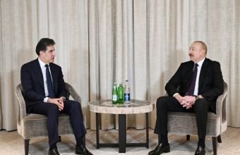 İlham Əliyev Münxendə İraq Kürdüstan Regionunun başçısı ilə görüşüb -