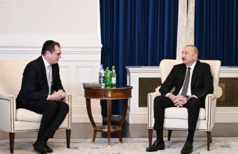 İlham Əliyev Vaşinqtonda Amerika İsrail İctimai Əlaqələr Komitəsinin icraçı direktoru və digər rəhbər heyəti ilə görüşüb -