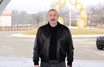 İlham Əliyev Xocavənd şəhərində görülmüş işlərlə tanış olub -