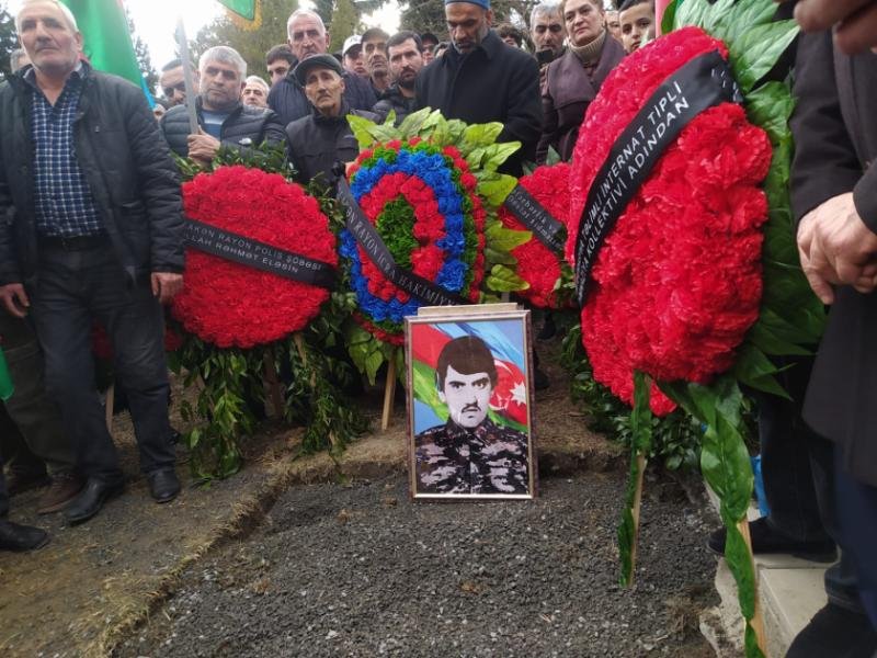 İtkin şəhid Cavanşir Həsənovun nəşi Balakəndə torpağa tapşırılıb