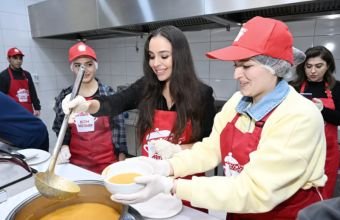 Leyla Əliyeva Qubada iftar məclisində iştirak edib -