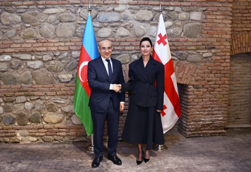 Mikayıl Cabbarov Mariam Kvrivişvili ilə görüşüb