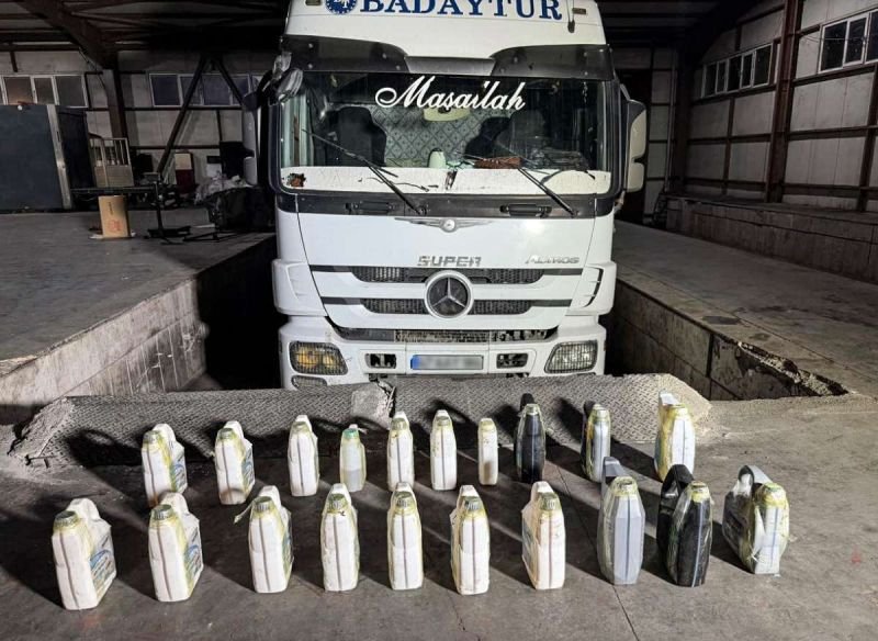 Naxçıvanda 41 kiloqramdan artıq maye halında metamfetamin aşkar edilib