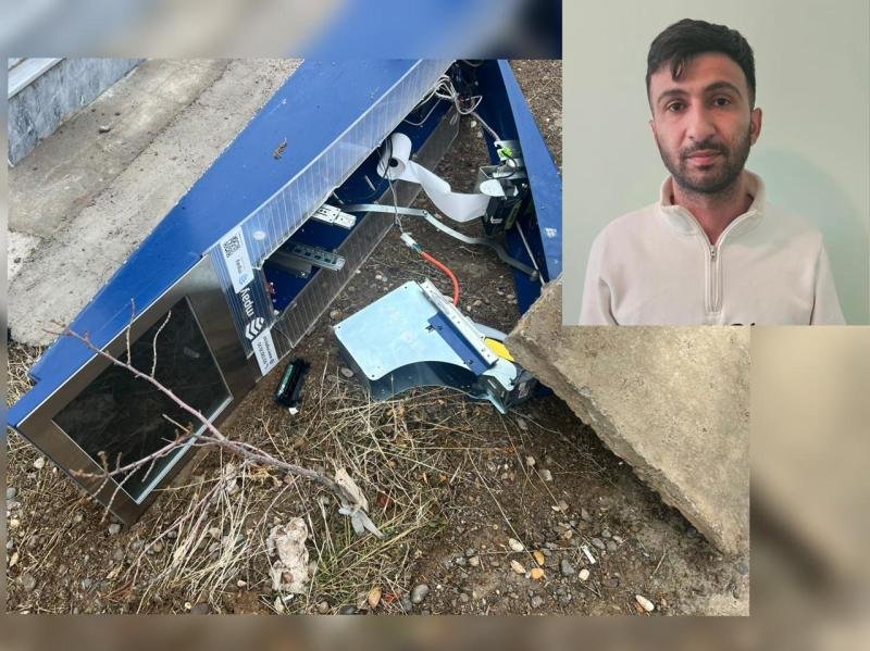 Naxçıvanda ödəmə terminalından oğurluq edən şübhəli şəxs saxlanılıb