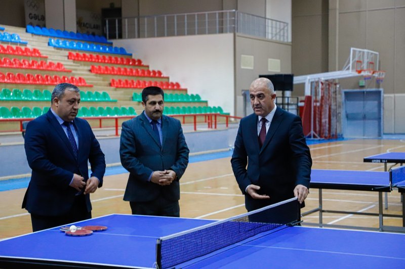 Naxçıvanda yeni stolüstü tennis avadanlıqlarına baxış keçirilib -