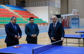 Naxçıvanda yeni stolüstü tennis avadanlıqlarına baxış keçirilib -