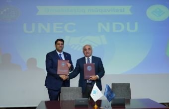 NDU ilə UNEC arasında əməkdaşlıq memorandumu imzalanıb -