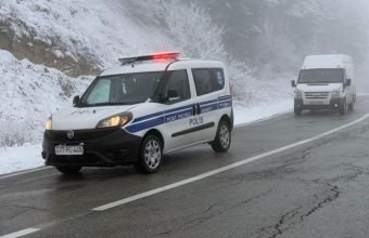 Polis qarlı havada gücləndirilmiş rejimdə xidmət aparır