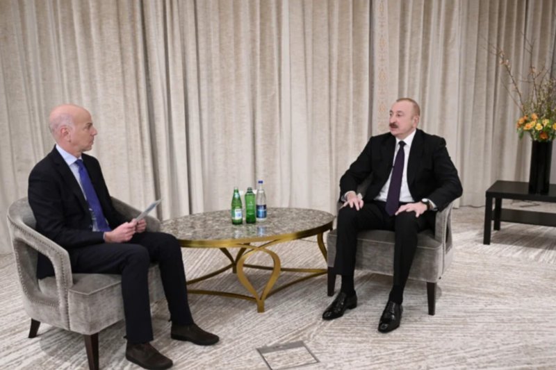 İlham Əliyev Münxendə "France 24" telekanalına müsahibə verib