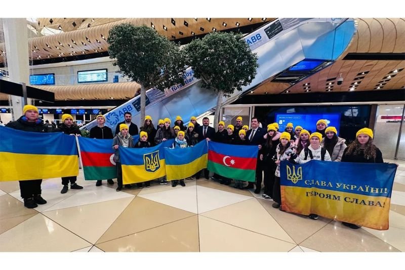 Reabilitasiya keçmək üçün daha bir qrup ukraynalı uşaq Bakıya gəlib