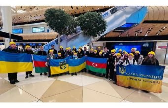 Reabilitasiya keçmək üçün daha bir qrup ukraynalı uşaq Bakıya gəlib