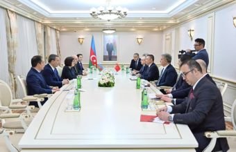 Sahibə Qafarova TBMM-nin Xarici əlaqələr komitəsinin sədri ilə görüşüb