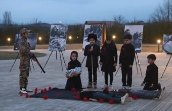 Xocalıda soyqırım qurbanlarının xatirəsinə flaşmob keçirilib -