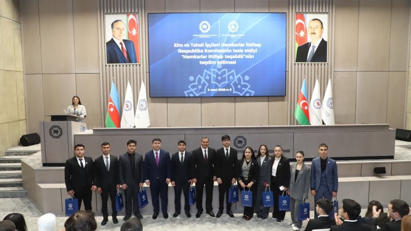 250 tələbəyə "Həmkarlar ittifaqı təqaüdü" təqdim olunub